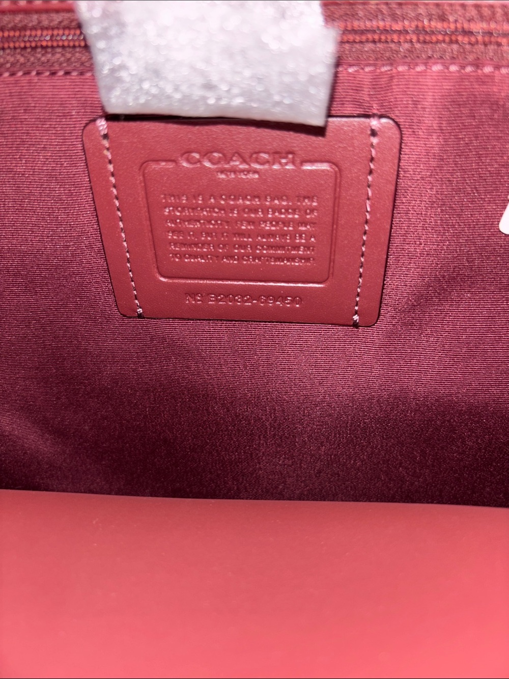 Coach Women's Brown Leather Tote Bag - Picture 6 of 10